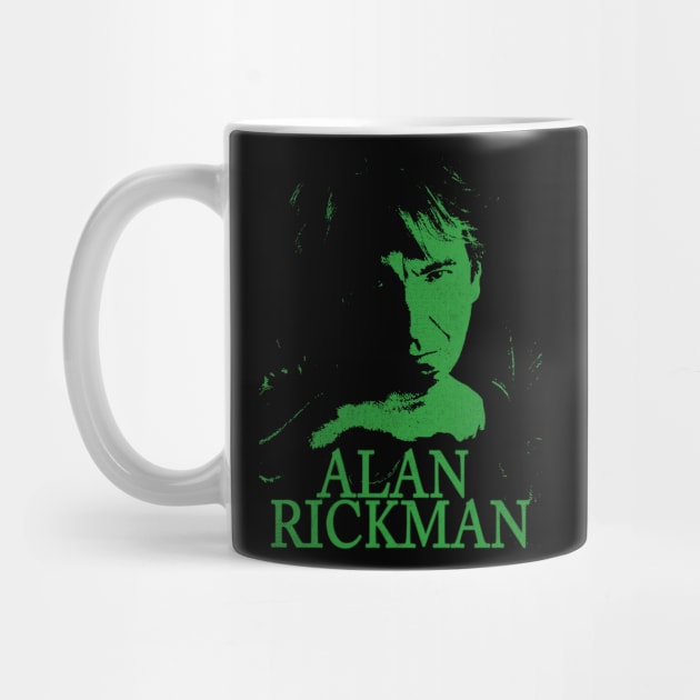 Alan Rickmanvintage//greensolid by Loreatees